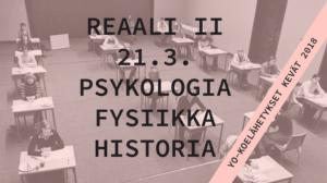 Abitreenit: Reaali II, yo-koelähetys, kevät 2018: 21.03.2018 19.29