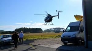 Lokalt live: Så här fäller man träd med en såghelikopter: 18.04.2018 13.14