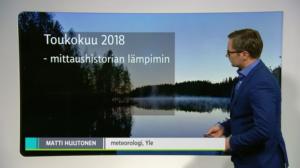 Sääennuste klo 18 (S): 01.06.2018 18.47