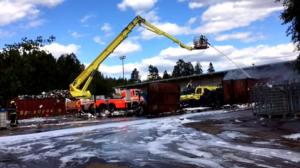 Lokalt live: Brand i Vanda, nära köpcentert Jumbo: 13.06.2018 15.00