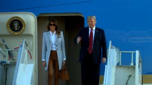 Yle Uutiset seuraa Donald Trumpin saapumista Helsinki-Vantaan lentokentälle: 15.07.2018 21.17