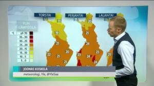 Sääennuste klo 7.00: 16.08.2018 07.25