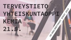 Reaali I, yo-koelähetys, syksy 2018 : 21.09.2018 20.33