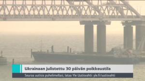 Yle Uutiset klo 9.00: 27.11.2018 09.21