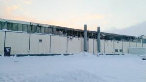 Lokalt live: En häftig brand drabbade en av produktionshallarna vid Närpes Trä och Metall på söndagskvällen: 04.02.2019 10.50