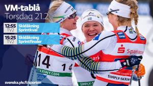 VM på skidor, sprint kval (svenskt referat): 21.02.2019 14.40