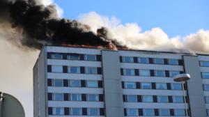 Porin Keskuskartano palaa.: 15.05.2019 21.20