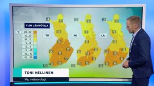 Sääennuste klo 18 (S): 29.05.2019 18.35