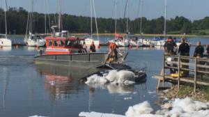 Svenska Yle live: Båt brann på Degerö - H-reg följde med släckningsarbetet: 07.06.2019 09.49