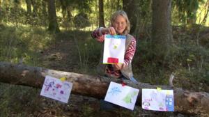 Malin med utställning i skogen: 19.06.2019 06.30