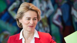 EU-komission puheenjohtajaehdokas Ursula von der Leyen puhuu Strasbourgissa: 16.07.2019 11.45