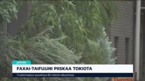 YLE uutiset klo 7.00: 09.09.2019 07.40