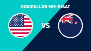 USA - Uusi-Seelanti - USA - Uusi-Seelanti 26.8.