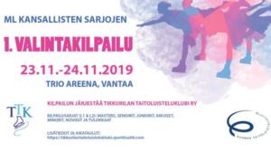 Muodostelmaluistelun 1. kansallisten sarjojen valintakilpailu, iltapäivä - Muodostelmaluistelun 1. kansallisten sarjojen valintakilpailu, iltapäivä 24.11.