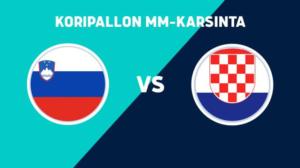 MM-karsinta: Slovenia - Kroatia - MM-karsinta: Slovenia - Kroatia 30.6.
