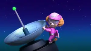 Ryhmä Hau (S) - Pennut pelastavat leijuvat ystävät; Pennut ja satelliitti